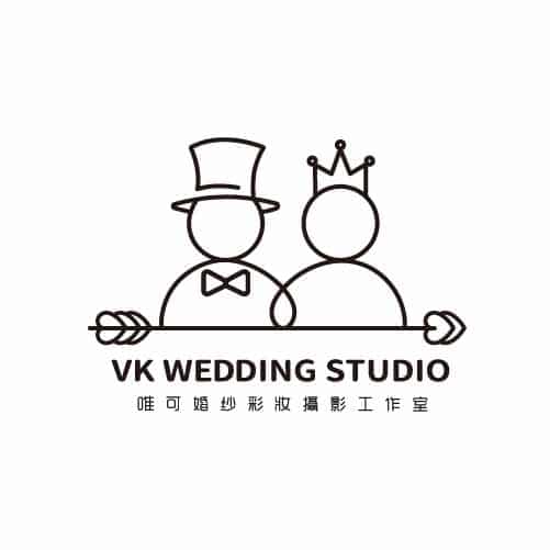 VK唯可婚紗彩妝攝影工作室 Logo 設計 形象設計 品牌設計 高雄商標設計 標誌設計