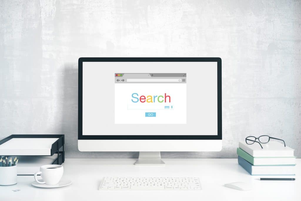 GOOGLE搜尋引擎首頁就是單欄式設計