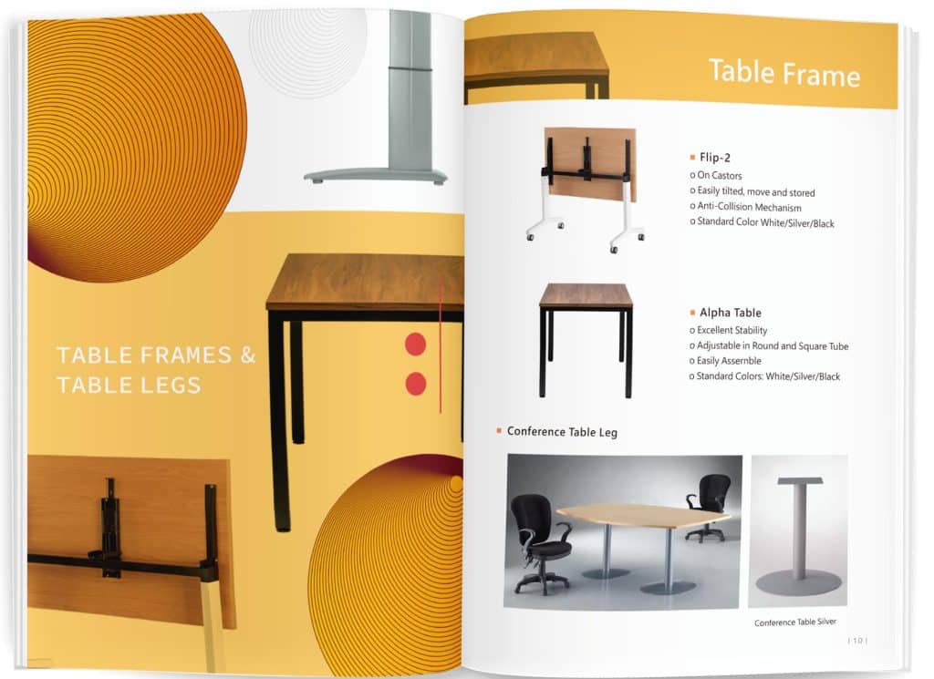 桌椅產品型錄設計