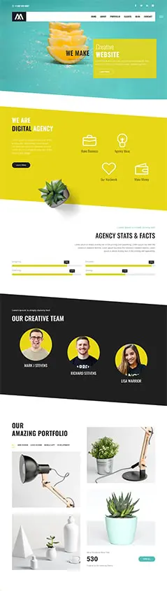 一頁式網站-Envato-market