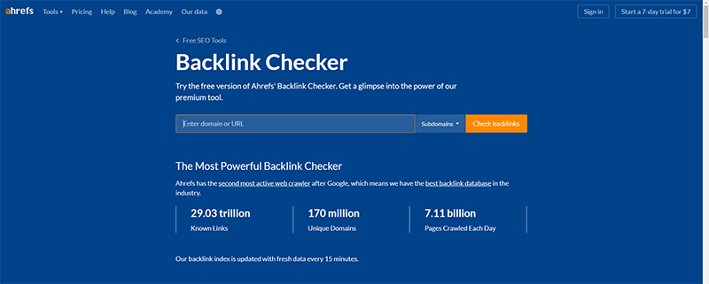 Backlink-Checker查詢網站權重