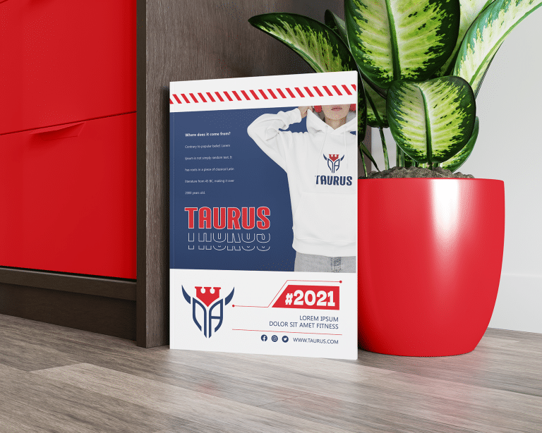 TAURUS歐美風格的LOGO設計，讓型錄也帶著一絲豪邁不羈。