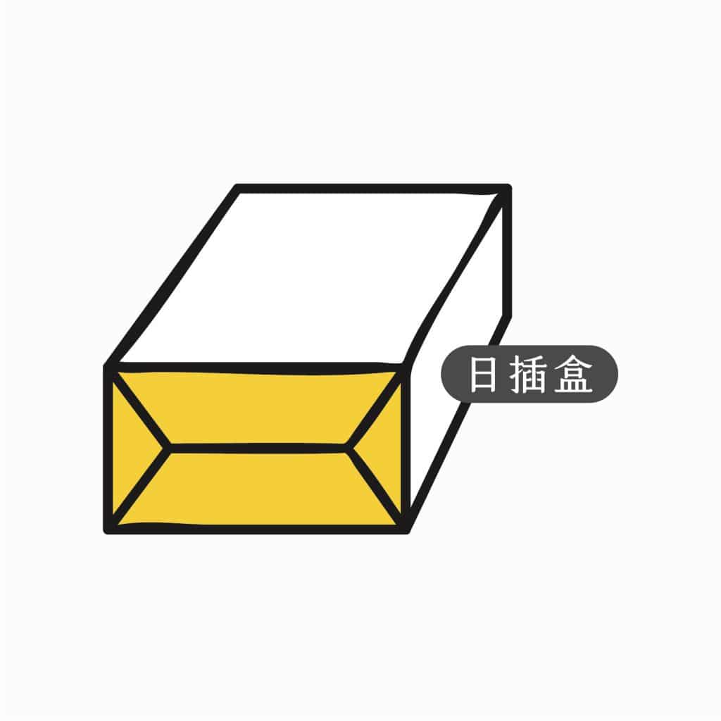 包裝盒型-日本底盒