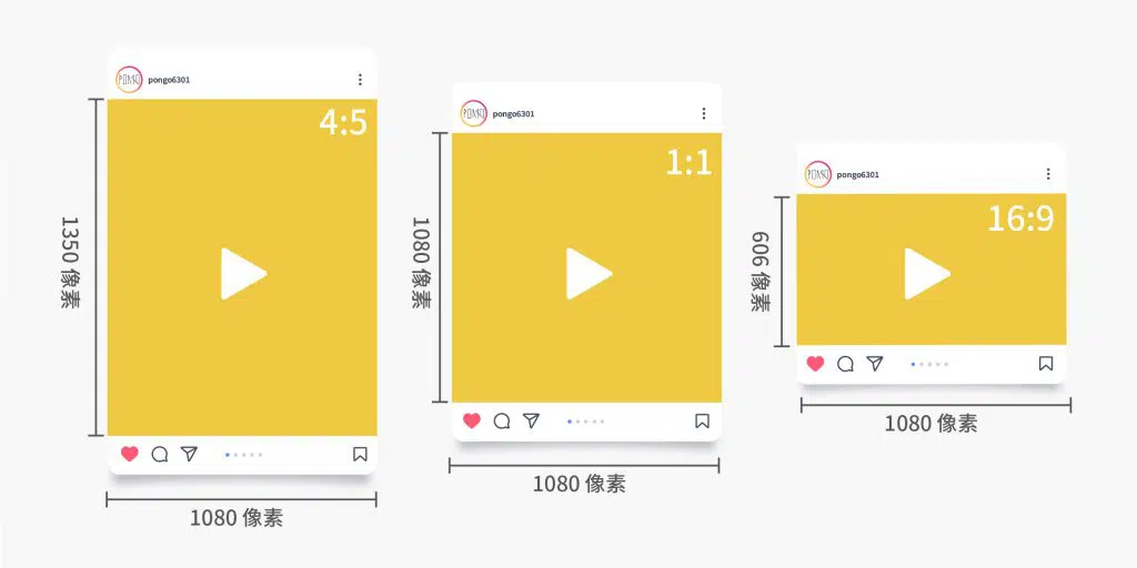 Instagram 影片封面尺寸。