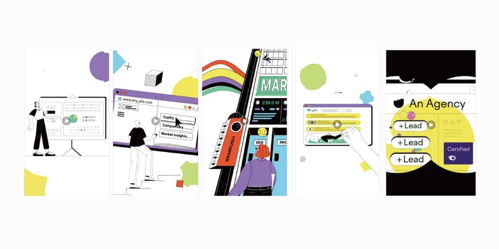 Semrush 的 Google GDN 廣告 。