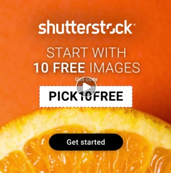 Shutterstock 的動態廣告。